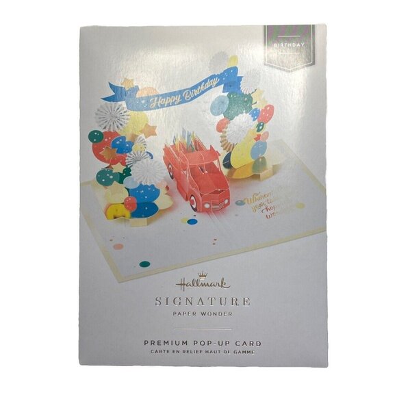 NEW Hallmark Signature Paper Wonder Lot of 2 Pop-Up 3D Fun Happy Birthday Cards - Picture 4 of 9